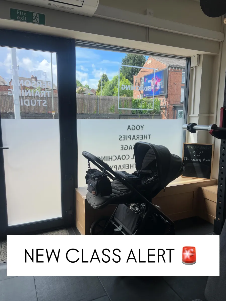 Instagram post: a pram by the studio window, captioned New class alert